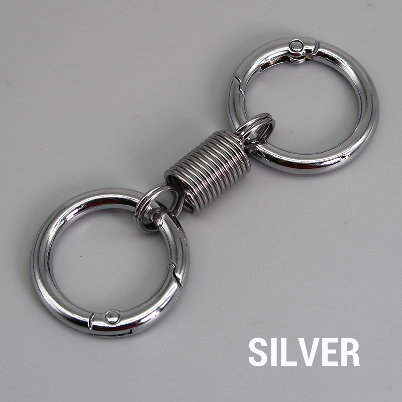(🔥Last Day Promotion - 50% off)Nordic Retro Spring Double Ring Keychain