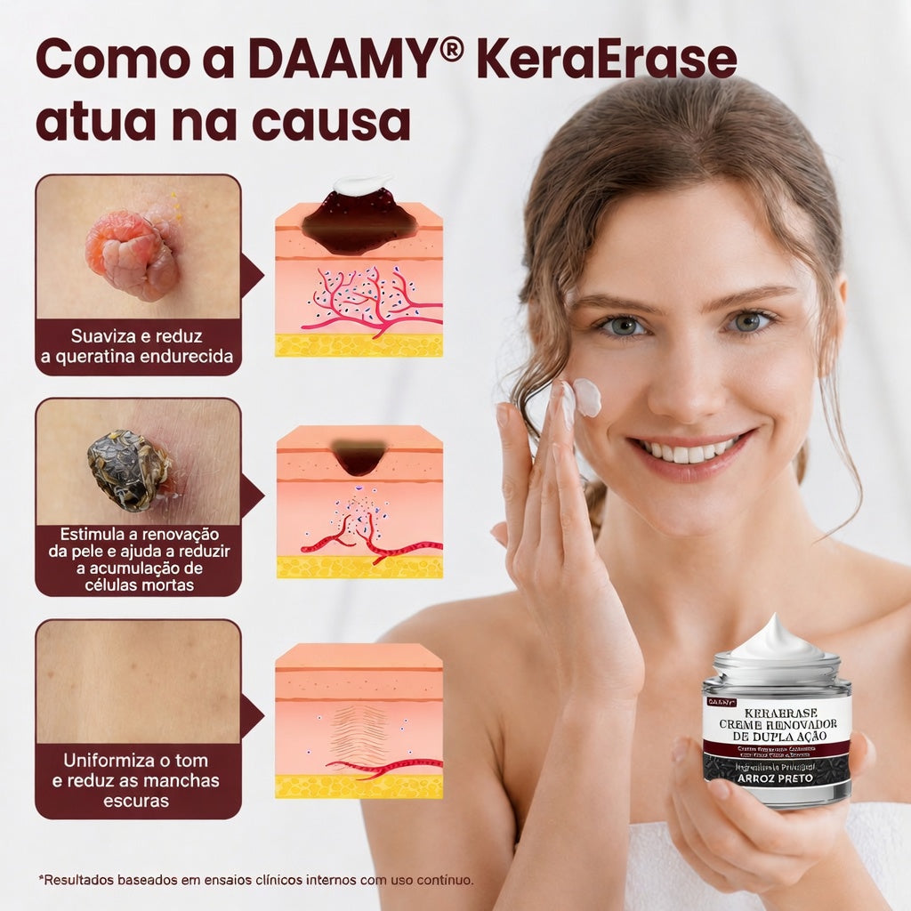 👩‍⚕️🌱𝑫𝑨𝑨𝑴𝒀® KeraErase Creme Renovador de Dupla Ação