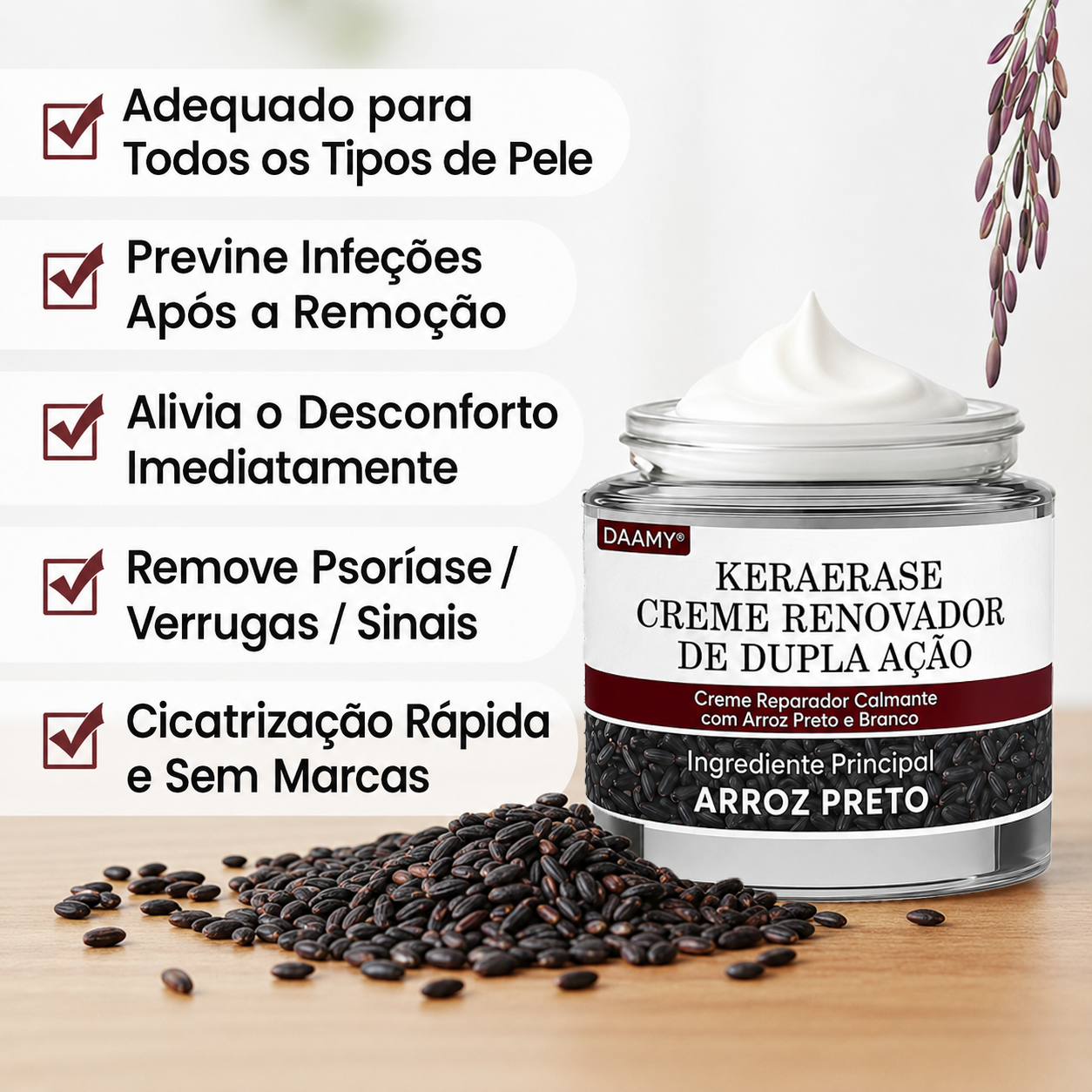👩‍⚕️🌱𝑫𝑨𝑨𝑴𝒀® KeraErase Creme Renovador de Dupla Ação